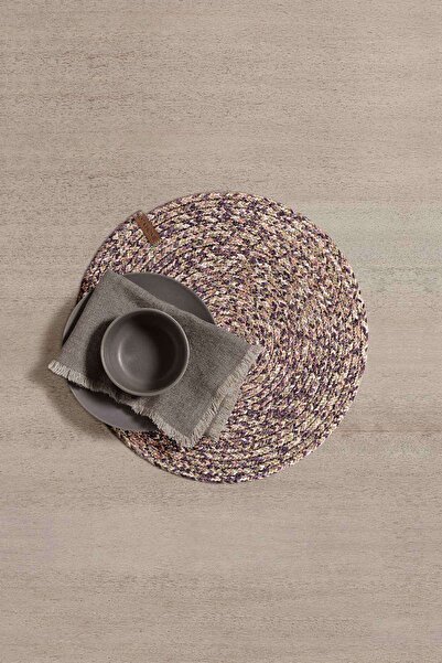 Koza Home Cesta Handmade Tricotat Purple Supla 37x37 4021