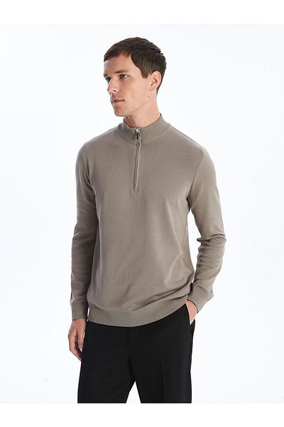 LC Waikiki High Collar Long Sleeve Men's Knitwear Sweater