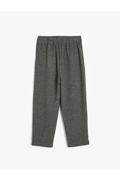 Koton Elastic Waist and Pleat Detailed Basic Trousers