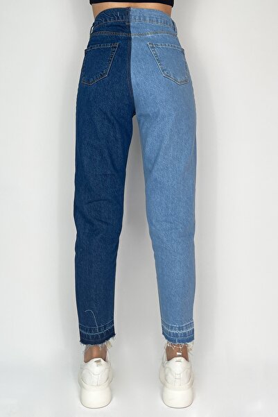 PARKhande İki Renk Jean Pantolon-mavi
