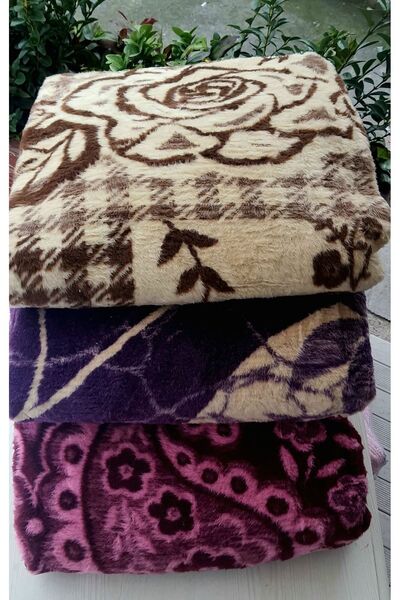 TEKSTİLCİ Kuyucak Peluş Battaniye Tek Kişilik 160x225 Çeşitli Renklerde aktartekstil