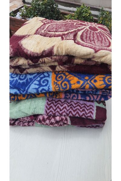 TEKSTİLCİ Kuyucak Plush Blanket Single 160x225 in Various Colors aktartekstil