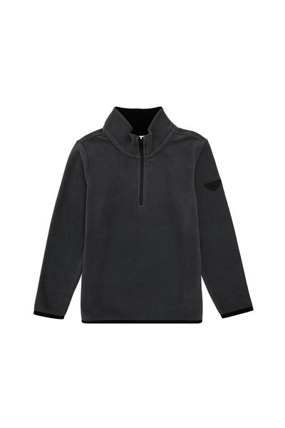 U.S. Polo Assn. Boy's Half Zipper Anthracite Fleece Sweatshirt 50298060 -Vr006