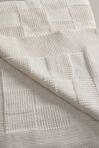 Koza Home Plaid Cream Double Blanket 200x220 15000