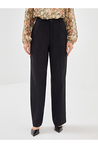 LC Waikiki Siyah Loose Fit Kadın Pantolon