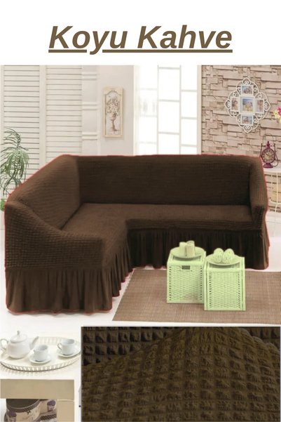 kanway غطاء مقعد زاوية على شكل حرف L مع تنورة بورومكغطاء مقعد زاوية مرن يتسع ...