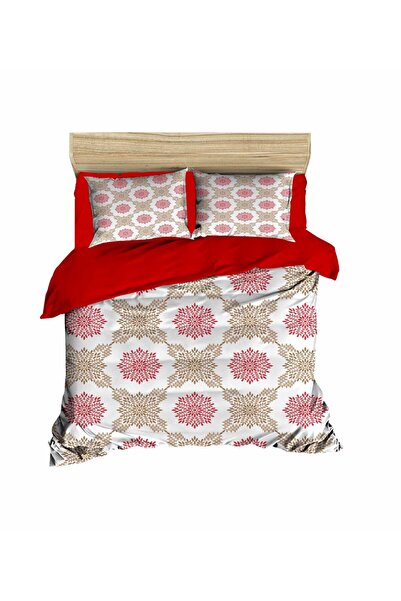 Fabeteks New Year's Snowflakes Motif Digital Bedding Set