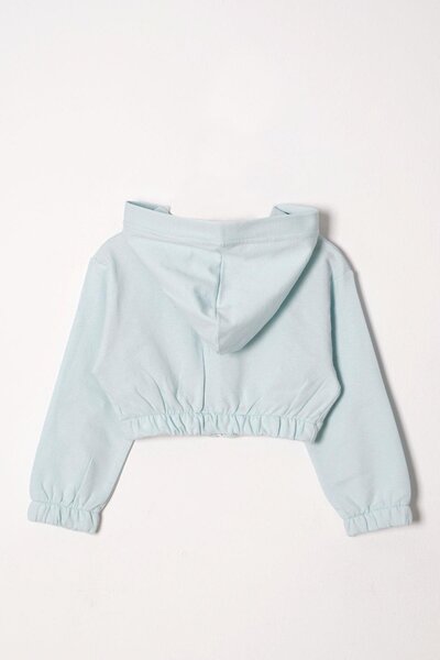 zepkids Girl's Mint Colored Tracksuit Set with Side Stripe Detail