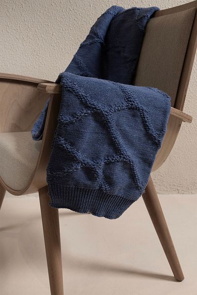 Koza Home Espuma De Mar Indigo TV Blanket 130x170 37142