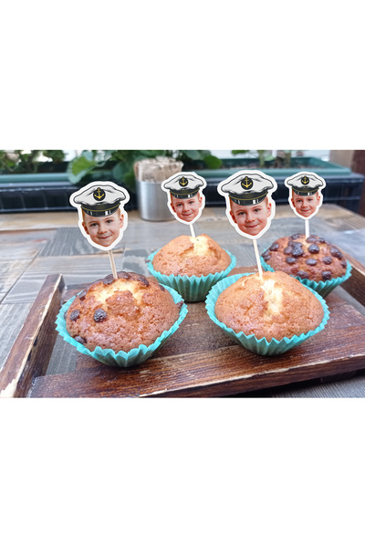 AtelierRed Kişiye Özel Cupcake Doğum Günü Süsü 36 adet