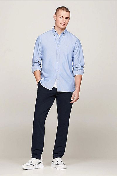 Tommy Hilfiger Men's Solid Herıtage Oxford Shirt