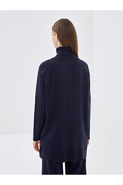 LC Waikiki Turtleneck Plain Long Sleeve Women's Knitwear Tunic