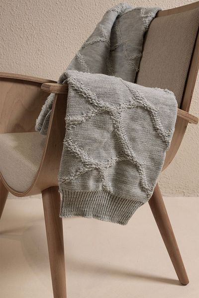 Koza Home Espuma De Mar Gray Single Blanket 160x220 37131