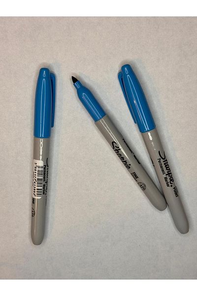 Sharpie Thin Tip Marker Permanent Felt Pen - 3 Pcs