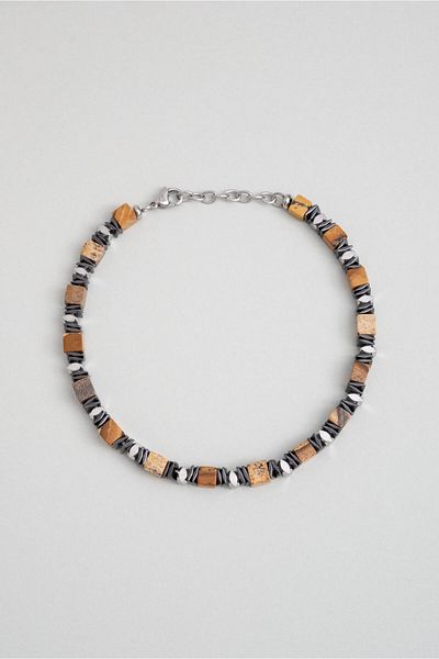 So CHIC... 22 cm Steel Men's Bracelet with Map Stones