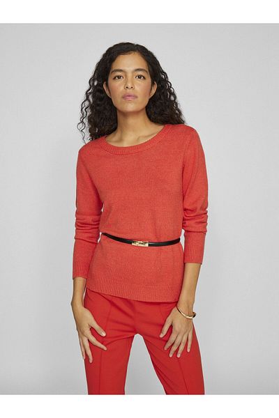 VILA Strickpullover Rundhalsausschnitt