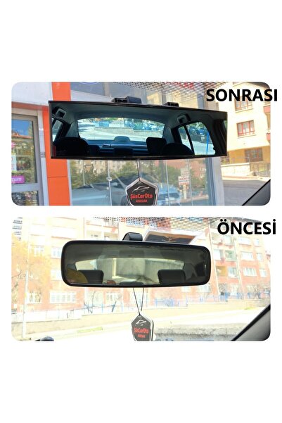 ŞüsCarOto Aksesuar 3r Bombeli Makaslı Geçmeli Karartmalı Iç Ilave Ayna Mavi R...