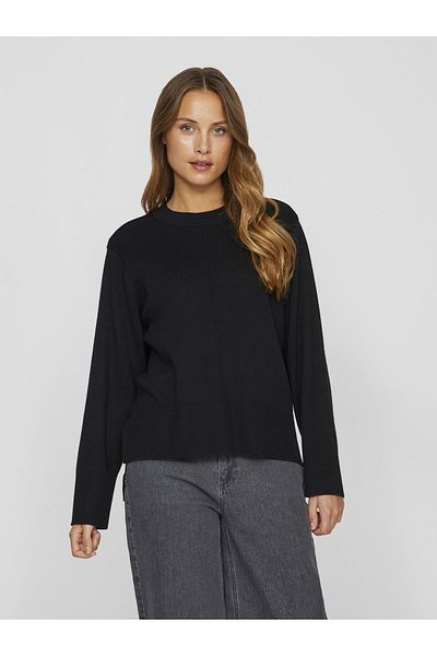 VILA Strickpullover Rundhals
