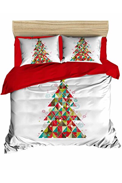 Fabeteks New Year's Christmas Tree Starry Digital Bedding Set