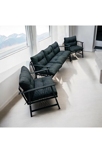 Modern Style Home Lüx Bahçe Balkon Mobilyası , Koltuk Takımı , Cafe 3-1-1