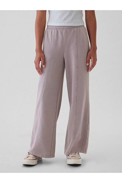 GAP Kız Çocuk Lila Vintage Soft Wide-Leg Eşofman Altı