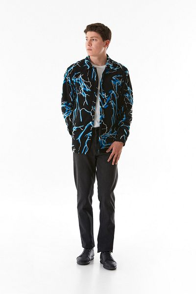 Fulla Moda Πουκάμισο Fleece με σχέδια με κουμπιά