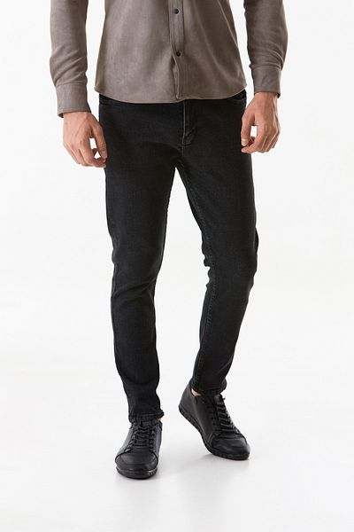 Fulla Moda Ίσιο τζιν παντελόνι με φερμουάρ