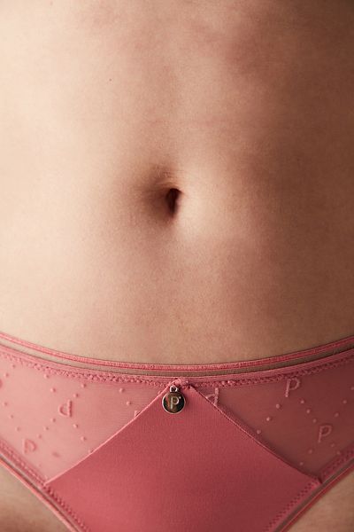 Penti Chiloți tanga roz intens