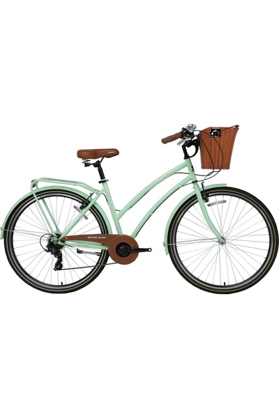 Bisan Serenity S V Fren 7 Vites 28 Jant Şehir Bisikleti Mint Yeşili Silver 46...