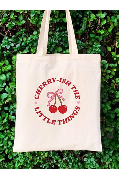 Cemira Unisex Y2K Cherry Coquette - Cherry Retro Tote Bag