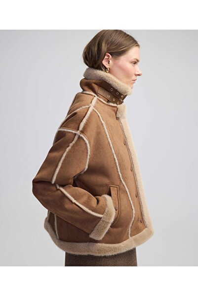 İpekyol Süet dokulu mont