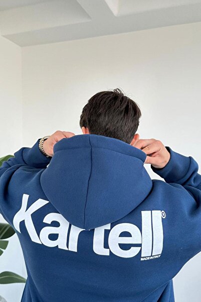 HAFKAGİYİM Μπλουζάκι Oversize Kartell σε μπλε ναυτικό χρώμα