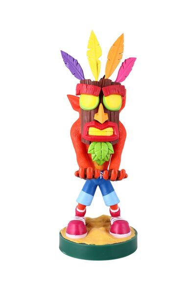 Exquisite Gaming Cable Guy Crash Aku Aku Controller & Phone Holder