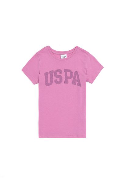 U.S. Polo Assn. Tricou de bază violet pentru fete 50283360 -VR037