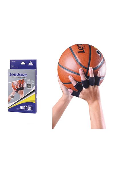Lenwave شريط كرة سلة أسود من Sportface SF-0930 - واقي وأصابع القدم