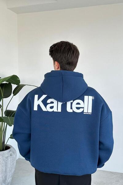 HAFKAGİYİM Μπλουζάκι Oversize Kartell σε μπλε ναυτικό χρώμα