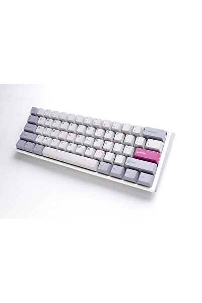 Ducky One 3 Mist Grey 60% Merchanical Gaming Keyboard - Cherry Red