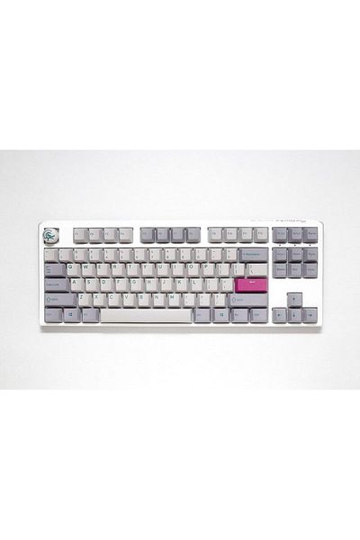 Ducky One 3 Mist Grey TLK 80% Mechanical Mechanical Gaming Keyboard - Cherry Blue