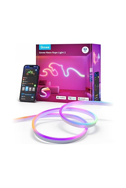 Goove Govee 3 متر نيون - لوحة الاستقلال شريط أبيض