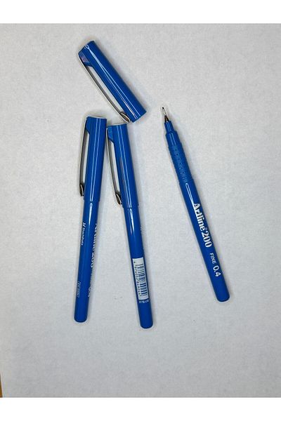 artline 200 Fineliner 0.4mm Felt Tip Pen (3 Pieces)