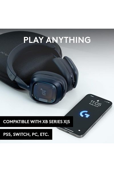 logitech سماعة الألعاب اللاسلكية Astro A30 LIGHTSPEED من Logitech G باللون الأزرق الداكن/الأحمر