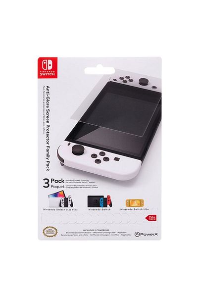 Powera Nintendo Switch Anti-Glare Screen Protector Family Pack