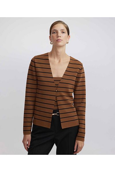 İpekyol Line Pattern Knitwear Cardigan