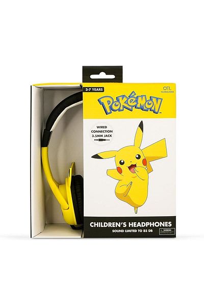 OTL Pikachu Moulded Ears Childrens Headphones