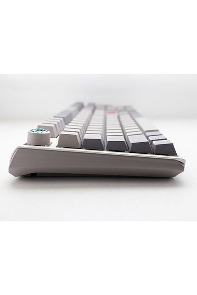 Ducky One 3 Mist Grey Fullsize 100% Cherry Red Key US Mechanical Gaming Keyboard