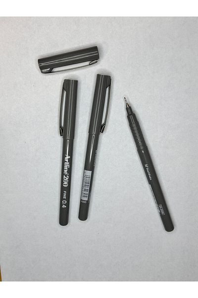 artline 200 Fineliner 0.4mm Felt Tip Pen (3 Pieces)