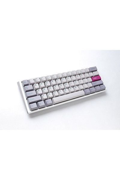 Ducky One 3 Mist Grey 60% Merchanical Gaming Keyboard - Cherry Red