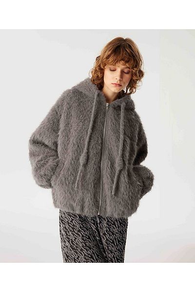 Twist Faux Fur Boomers Coat