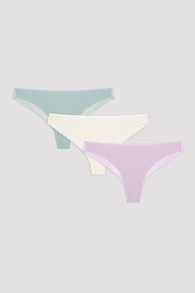 Penti Whisper Lacy Lace Πολύχρωμο Hipster εσώρουχο 3 τεμαχίων