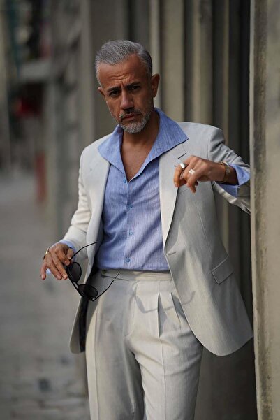 Fc Plus Düşük Mono Yaka Gri Takım Elbise